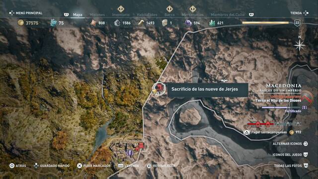 Assassin's Creed Odyssey - Races de un imperio - Sacrificio de los nueve de Jerjes