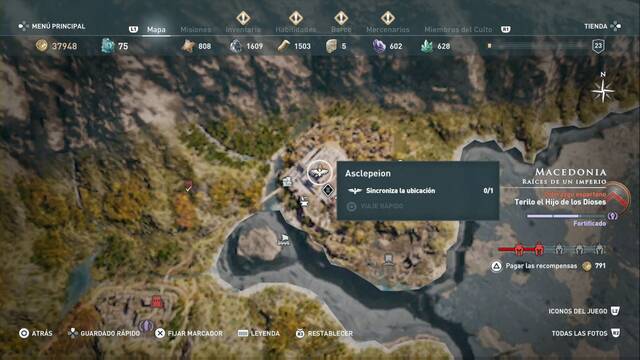 Assassin's Creed Odyssey - Races de un imperio - Asclepeion