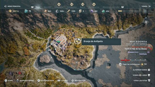 Assassin's Creed Odyssey - Races de un imperio - Granja de Anfpolis