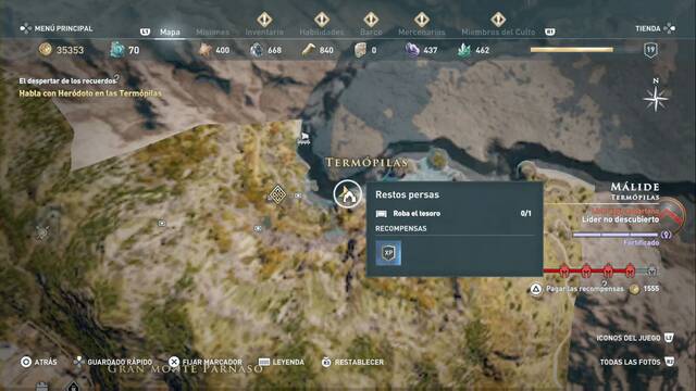 Assassin's Creed Odyssey - Termpilas - Restos persas