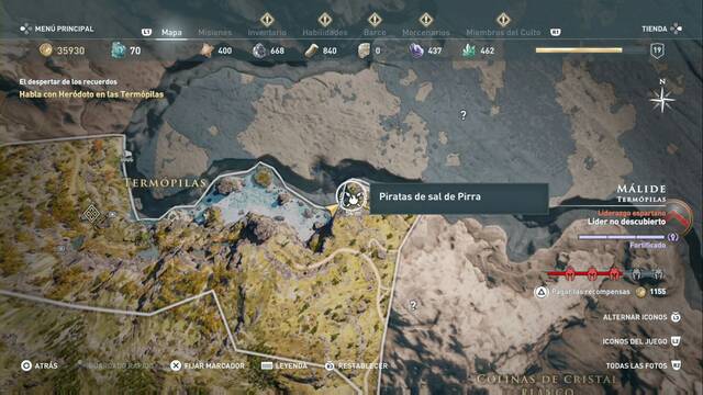 Assassin's Creed Odyssey - Termpilas - Piratas de sal de Pirra