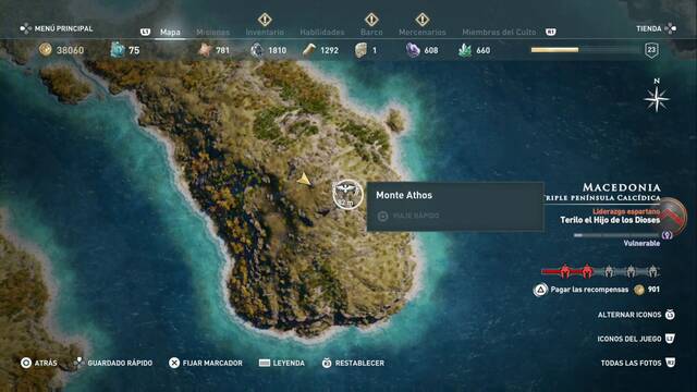 Assassin's Creed Odyssey - Triple pennsula calcdica - Monte Athos
