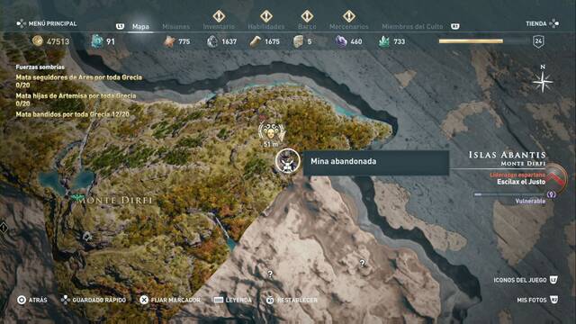 Assassin's Creed Odyssey - Montedirfi - Mina abandonada