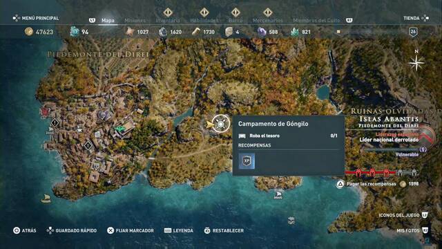 Assassin's Creed Odyssey - Piedemonte del Dirfi - Campamento de G¢ngilo