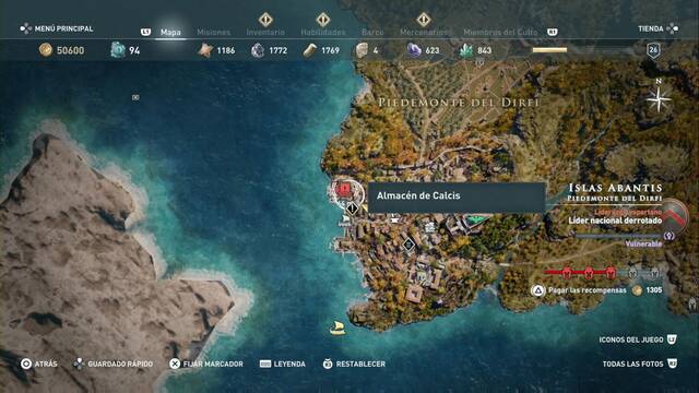 Assassin's Creed Odyssey - Piedemonte del Dirfi - Almac‚n de Calcis
