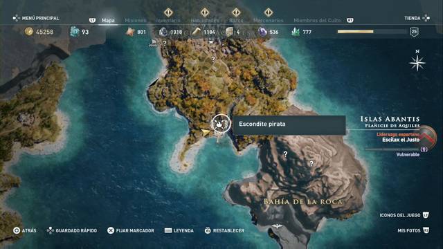 Assassin's Creed Odyssey - Planicie de Aquiles - Escondite pirata