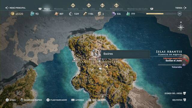 Assassin's Creed Odyssey - Planicie de Aquiles - Esciros