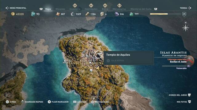 Assassin's Creed Odyssey - Planicie de Aquiles - Templo de Aquiles