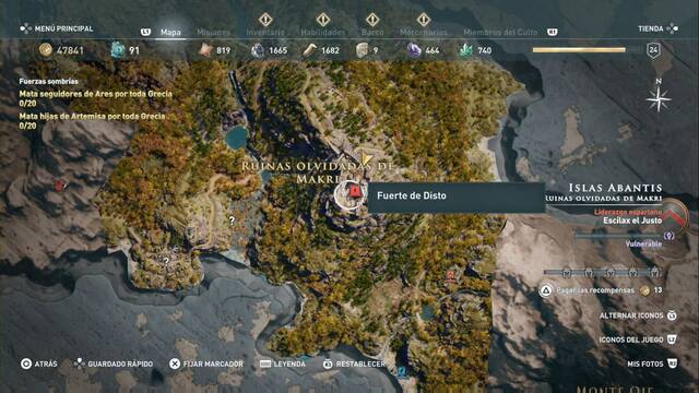 Assassin's Creed Odyssey - Ruinas olvidadas de Makri - Fuerte de Disto