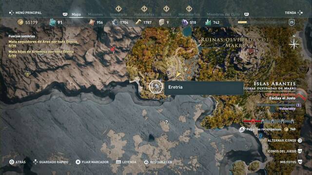 Assassin's Creed Odyssey - Ruinas olvidadas de Makri - Eretria