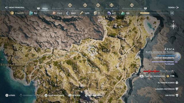 Assassin's Creed Odyssey - Baha arenosa de Falero - Jardn del Cinosargo