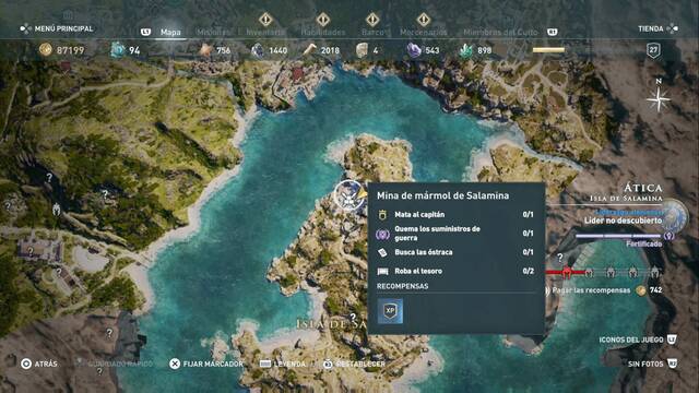 Assassin's Creed Odyssey - Isla de Salamina - Mina de mrmol de Salamina