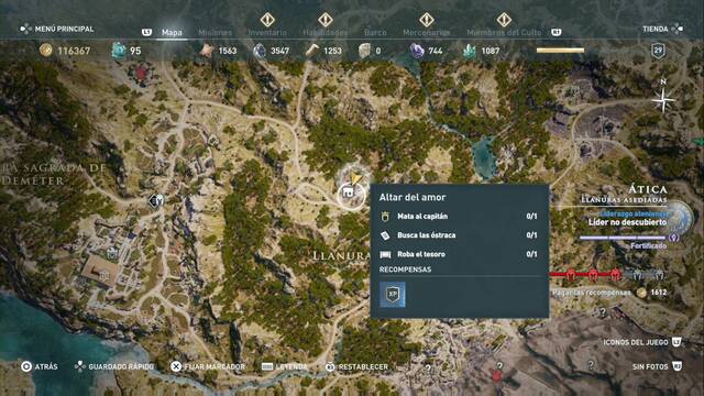 Assassin's Creed Odyssey - Llanuras asediadas - Altar del amor