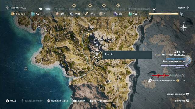Assassin's Creed Odyssey - Montaa plateada - Lavrio