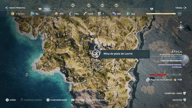 Assassin's Creed Odyssey - Montaa plateada - Mina de plata de Lavrio