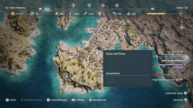Assassin's Creed Odyssey - Puerto de Pireo - Taller del Pireo