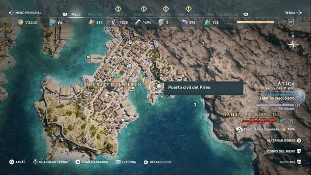 Assassin's Creed Odyssey - Puerto de Pireo - Puerto civil del Pireo