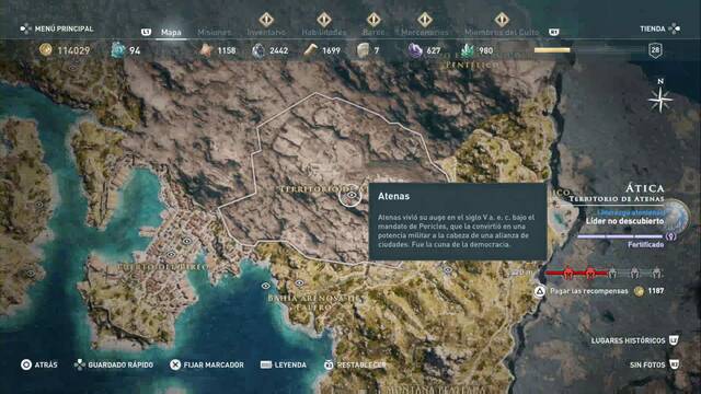 Assassin's Creed Odyssey - Territorio de Atenas