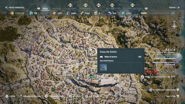 Assassin's Creed Odyssey - Territorio de Atenas - Casa de Soln