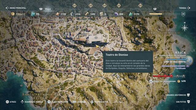 Assassin's Creed Odyssey - Territorio de Atenas - Teatro de Dionisio