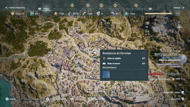 Assassin's Creed Odyssey - Territorio de Atenas - Residencia de Hermipo
