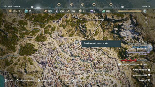 Assassin's Creed Odyssey - Territorio de Atenas - Brecha en el muro norte
