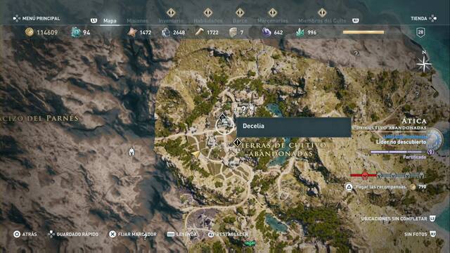 Assassin's Creed Odyssey - Tierras de cultivo abandonadas - Decelia