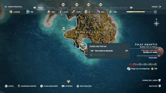 Assassin's Creed Odyssey - Bahía de la roca - Ca¡da del h‚roe