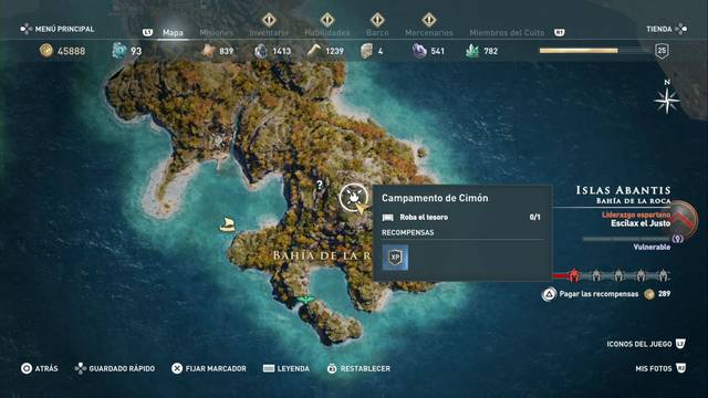 Assassin's Creed Odyssey - Bahía de la roca - Campamento de Cim¢n