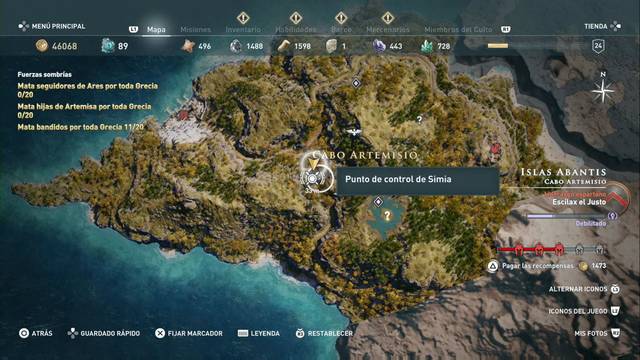 Assassin's Creed Odyssey - Cabo Artemisio - Puesto de control de Simia