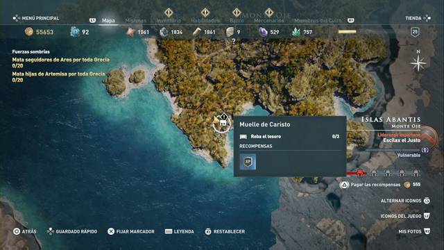 Assassin's Creed Odyssey - Monte Oje - Muelle de Caristo