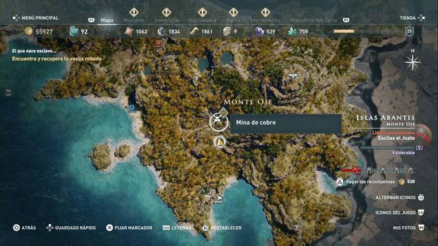 Assassin's Creed Odyssey - Monte Oje - Mina de cobre