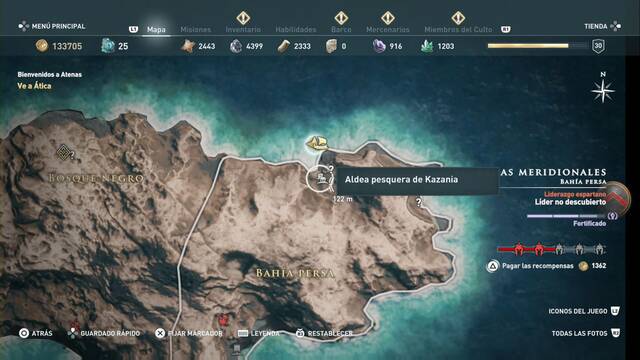 Assassin's Creed Odyssey - Bahía persa - Aldea pesquera de Kazania