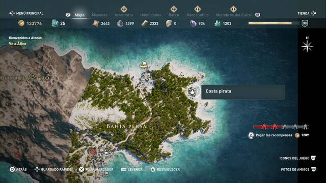 Assassin's Creed Odyssey - Bahía persa - Costa pirata