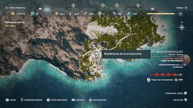 Assassin's Creed Odyssey - Bahía persa - Residencias de la aristoracia