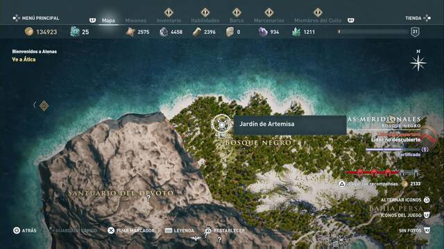 Assassin's Creed Odyssey - Bosque negro - Jard¡n de Artemisa