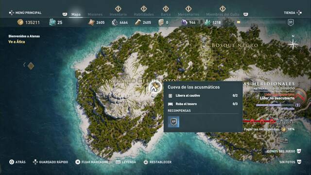 Assassin's Creed Odyssey - Santuario del devoto - Cueva de los Acusm ticos