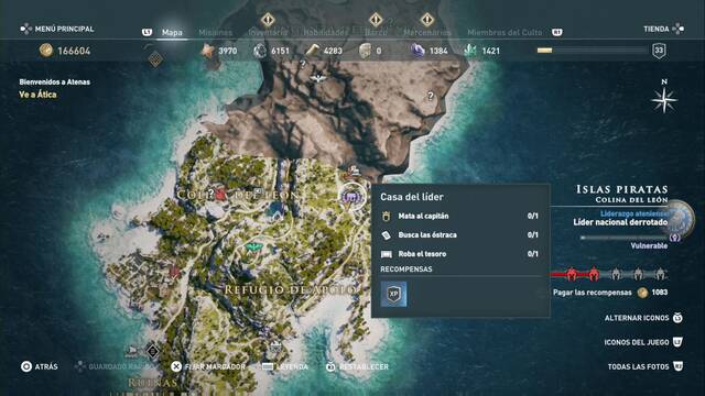 Assassin's Creed Odyssey - Colina del león - Casa del l¡der