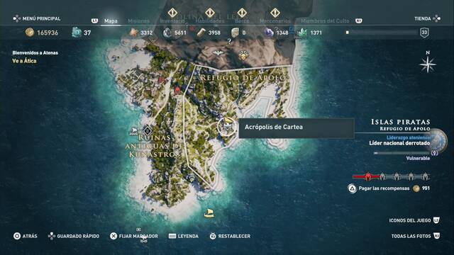 Assassin's Creed Odyssey - Refugio de Apolo - Acr¢polis de Cartea