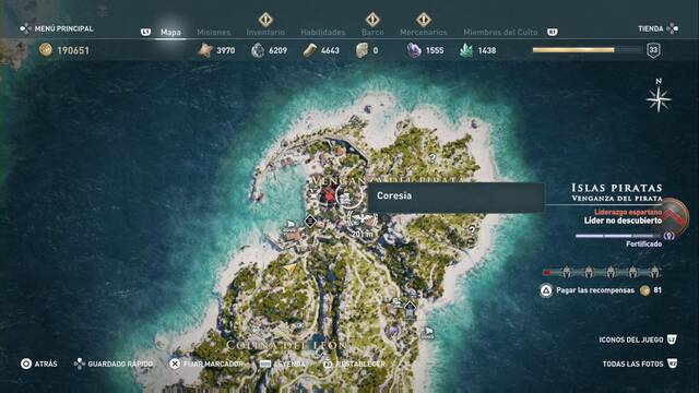 Assassin's Creed Odyssey - Venganza del pirata - Coresia