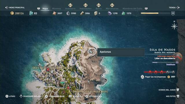 Assassin's Creed Odyssey - Baha del mrmol - Apolonas