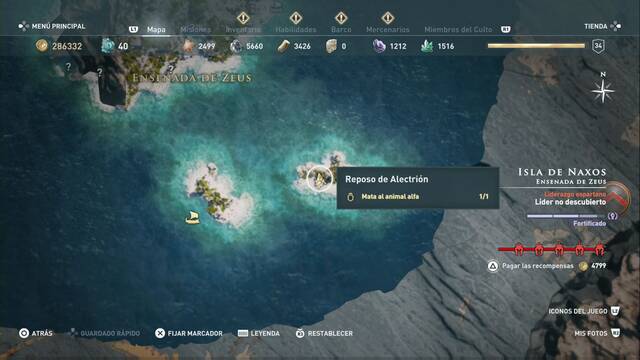 Assassin's Creed Odyssey - Ensenada de Zeus - Reposo de Alectrin