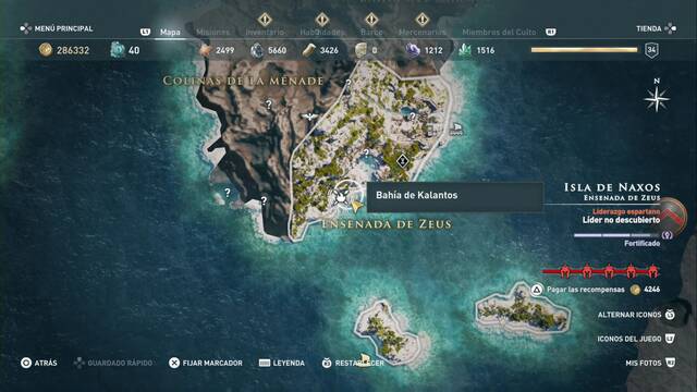 Assassin's Creed Odyssey - Ensenada de Zeus - Baha de Kalantos