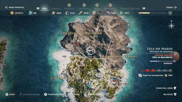 Assassin's Creed Odyssey - Destino de Ariadna - Templo de Dioniso