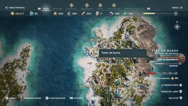 Assassin's Creed Odyssey - Destino de Ariadna - Taller de Kuros
