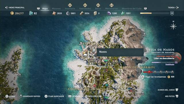 Assassin's Creed Odyssey - Destino de Ariadna - Naxos