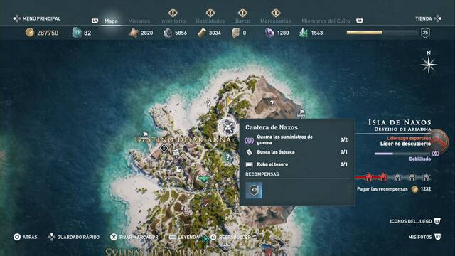Assassin's Creed Odyssey - Destino de Ariadna - Cantera de Naxos