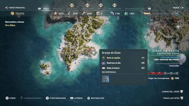Assassin's Creed Odyssey - Colinas del cinto - Granja de Elais