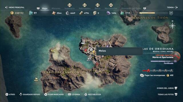 Assassin's Creed Odyssey - Media luna negra - Melos