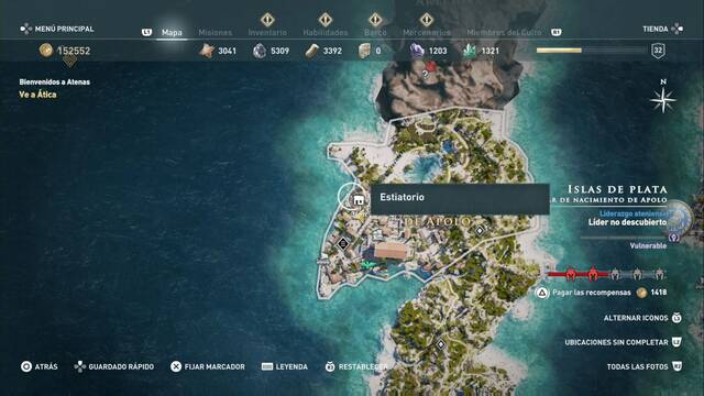 Assassin's Creed Odyssey - Lugar de nacimiento de Apolo - Estiatorio